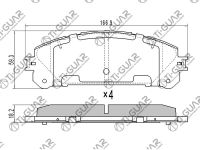 Тормозные колодки TG-1845C/PN1845 (КЕРАМИКА)* Ti·GUAR