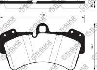 Тормозные колодки TG-0346C/PN0346 (КЕРАМИКА)* Ti·GUAR