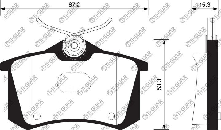 Тормозные колодки TG-0019/PN0019* Ti·GUAR